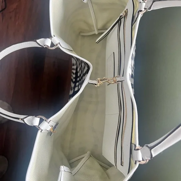 Coach Black and White Checkered Tote Bag - Picture 8 of 10